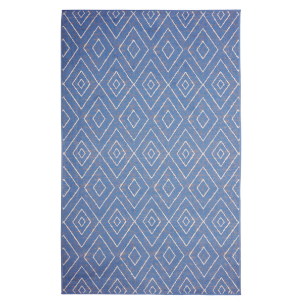 Corrigan Studio® Finkle Geometric Blue Area Rug Wayfair